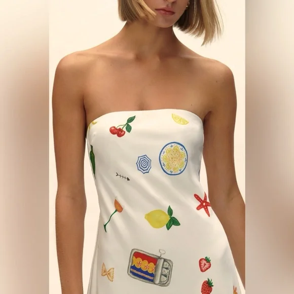 Anthropologie For Love & Lemons Carla Strapless Maxi Dress - Picture 4 of 4